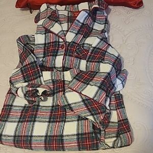Family Pajamas Red and Blue Plaid Set